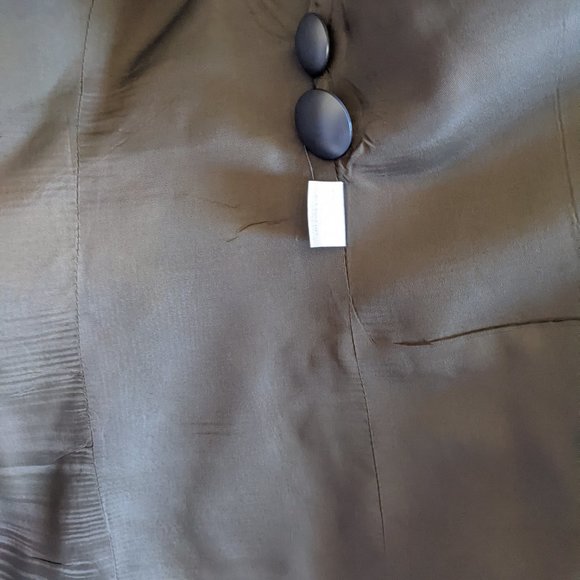 80S VINTAGE POWER WOMAN GREY WOOL SUIT.  BOSS Shoulder Pads, CRAFTSMANSHIP! 10 - Picture 8 of 15